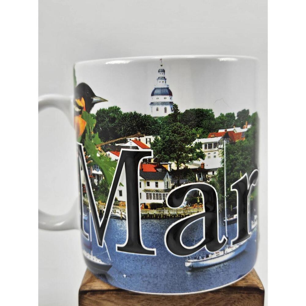 NWT ​Americaware Maryland Color Relief Mug 18oz Annapolis Crab Oriole
